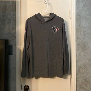 Grey Nike Texans Dri-Fit pullover. Size extra large.